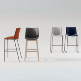 Fly Modern Minimalist Office Fabric High Bar Stool Chair - Gavisco Office Furniture